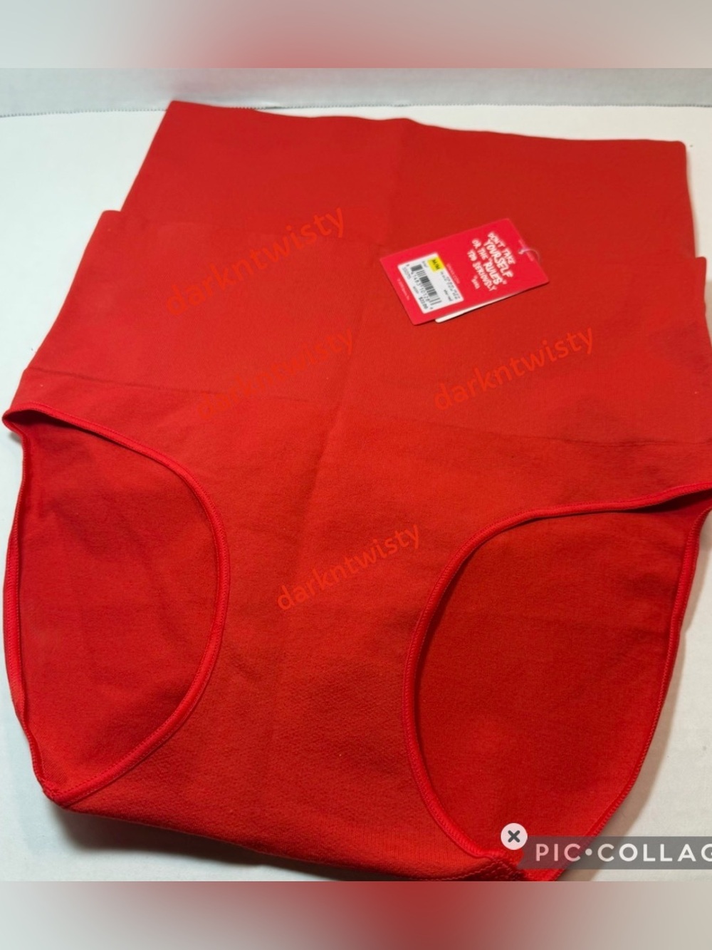 2 PAIR SPANX Every Day shaping panties Red High-Waist Shapewear Briefs Med